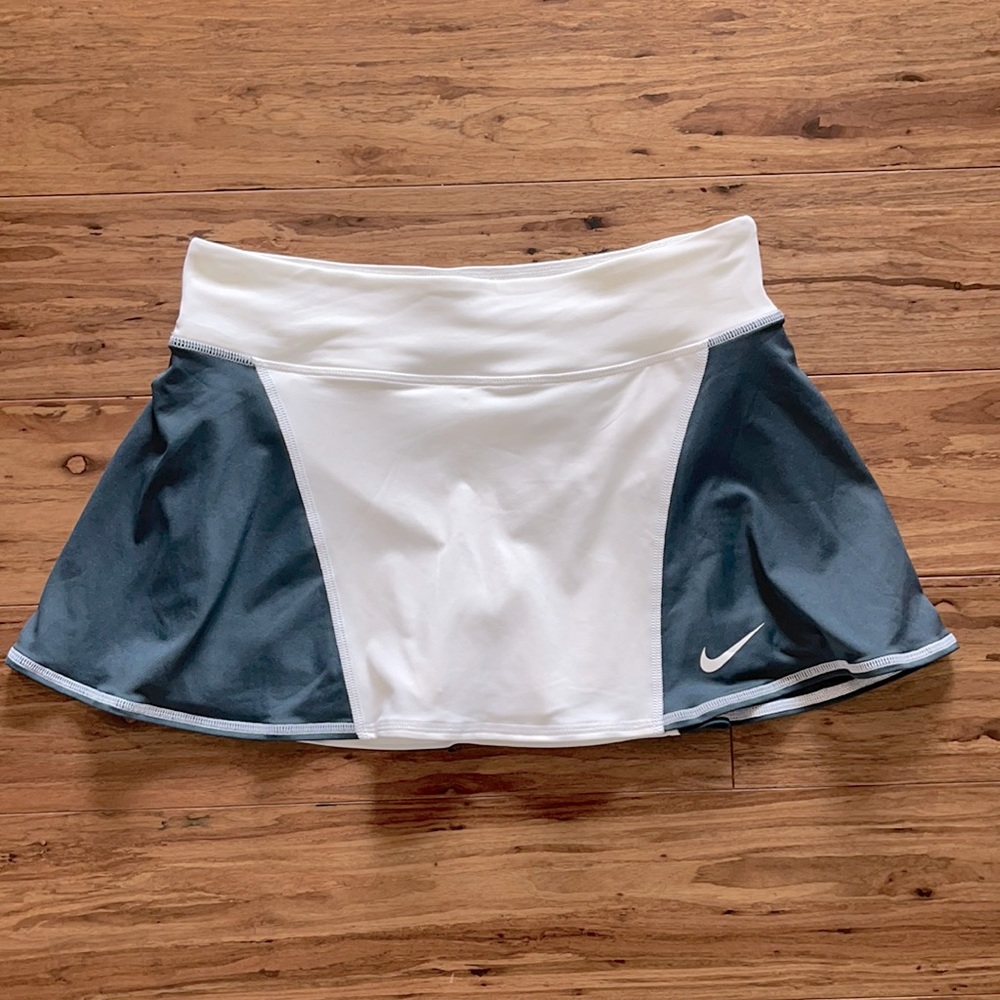 Nike Dri Fit Grey White Skirt Skort Sz M